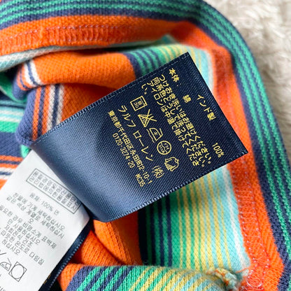 ラルフローレン 現行 ヘンリーネックティー L マルチカラー