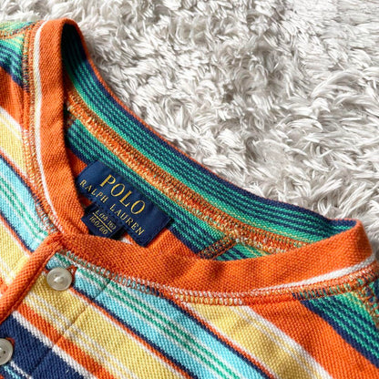 ラルフローレン 現行 ヘンリーネックティー L マルチカラー