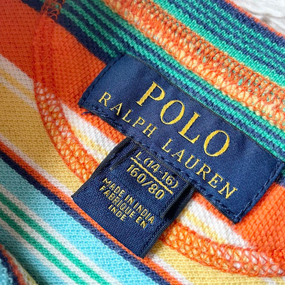 ラルフローレン 現行 ヘンリーネックティー L マルチカラー