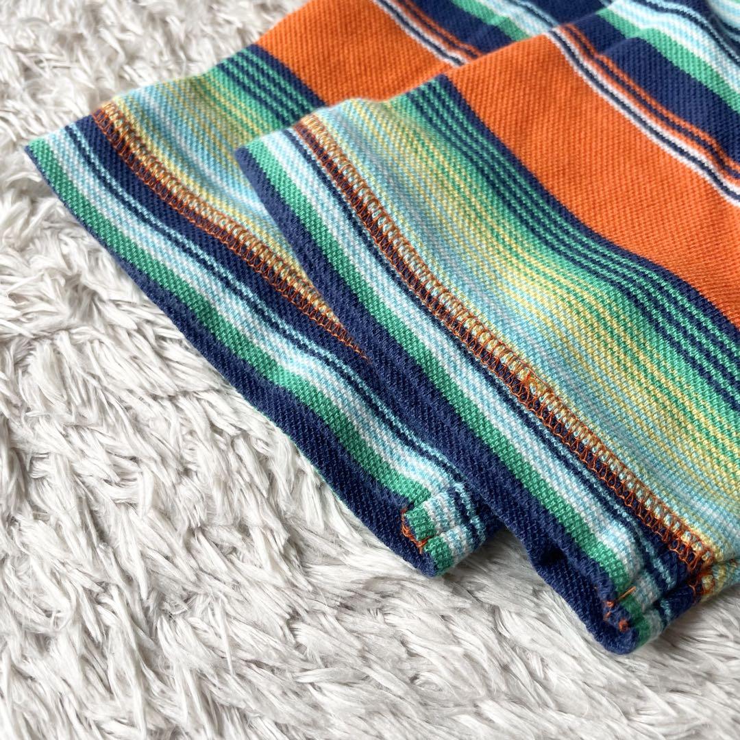 ラルフローレン 現行 ヘンリーネックティー L マルチカラー