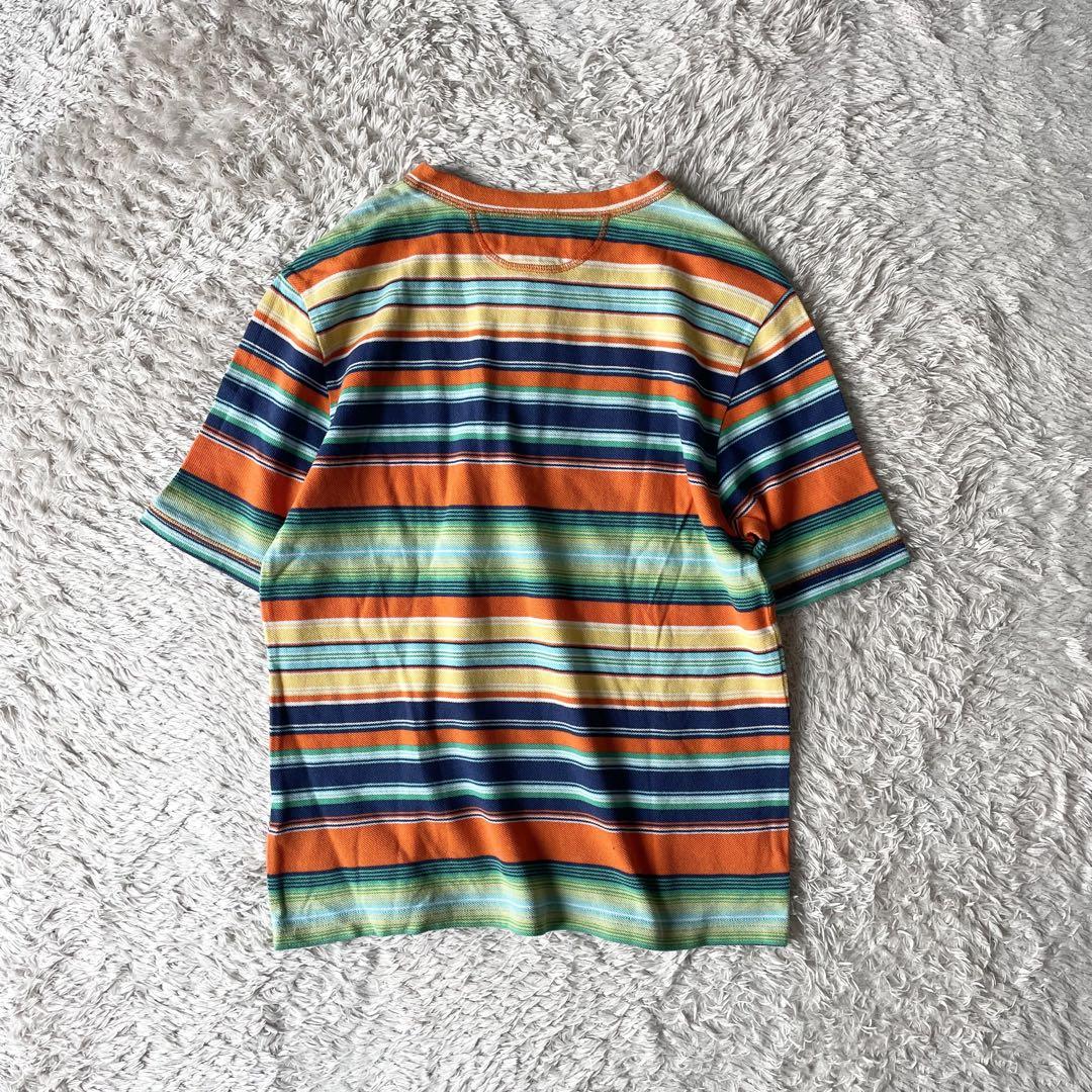 ラルフローレン 現行 ヘンリーネックティー L マルチカラー