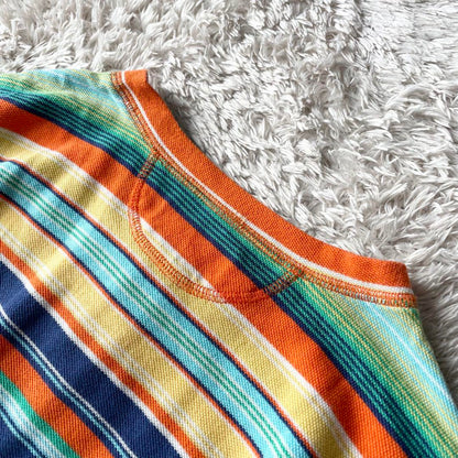 ラルフローレン 現行 ヘンリーネックティー L マルチカラー