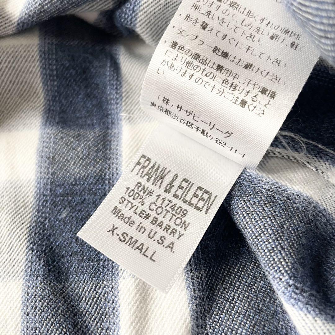 フランクアンドアイリーン 極美品 BARRY バリー ライトネルシャツ オンブレ