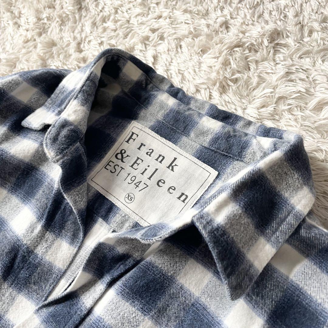 フランクアンドアイリーン 極美品 BARRY バリー ライトネルシャツ オンブレ