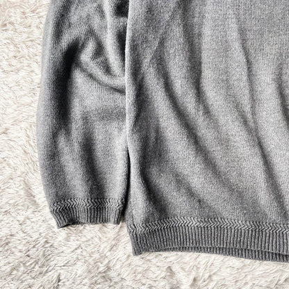 マーガレットハウエル 美品 コットンウールニット F グレー