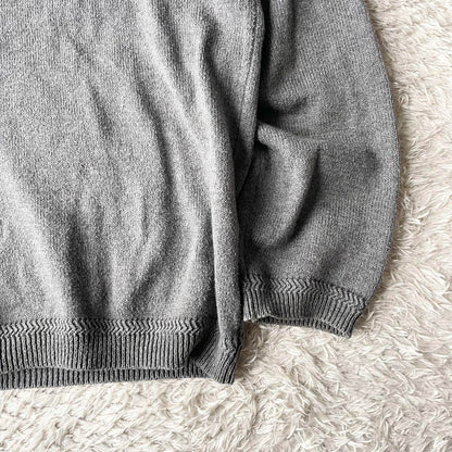 マーガレットハウエル 美品 コットンウールニット F グレー