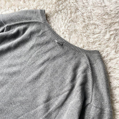 マーガレットハウエル 美品 コットンウールニット F グレー