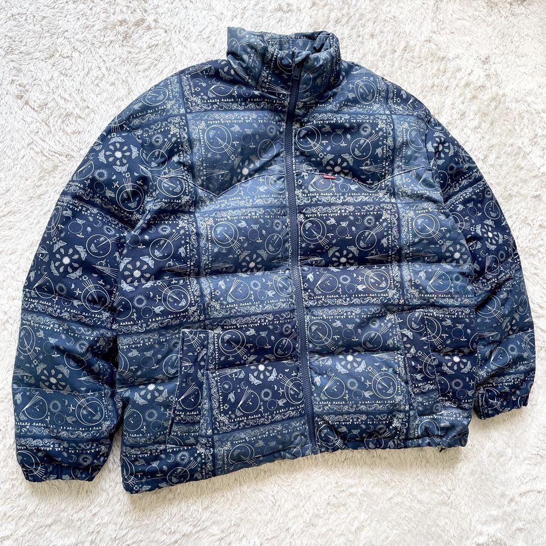 LEVI’S ダウンジャケット L バンダナ柄