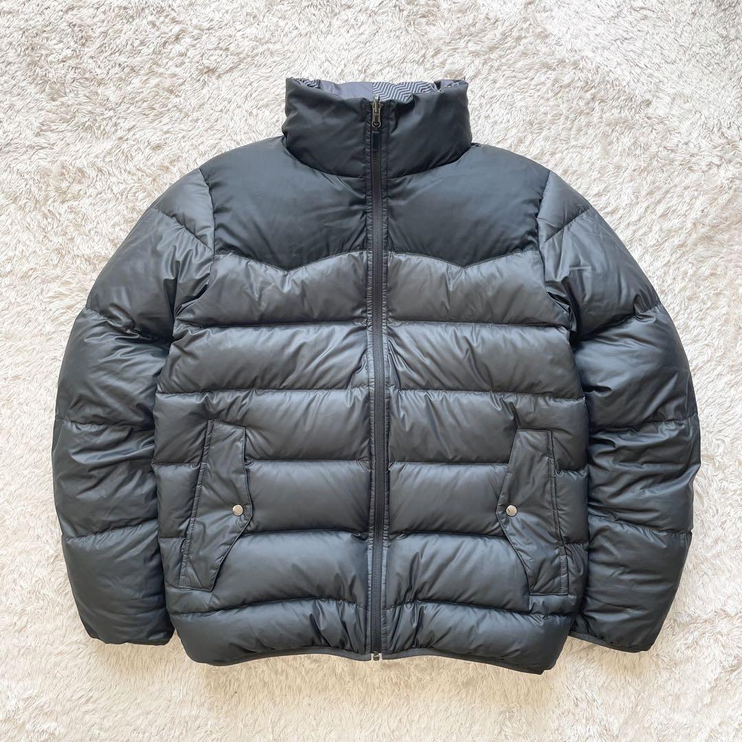 ナイキ 極美品 00s NIKE ダウンジャケット リバーシブル M 黒 y2k