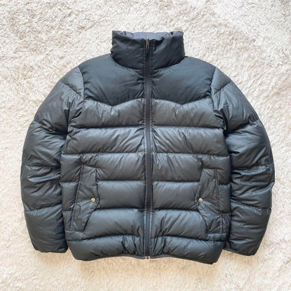 ナイキ 極美品 00s NIKE ダウンジャケット リバーシブル M 黒 y2k