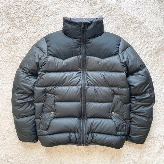 ナイキ 極美品 00s NIKE ダウンジャケット リバーシブル M 黒 y2k
