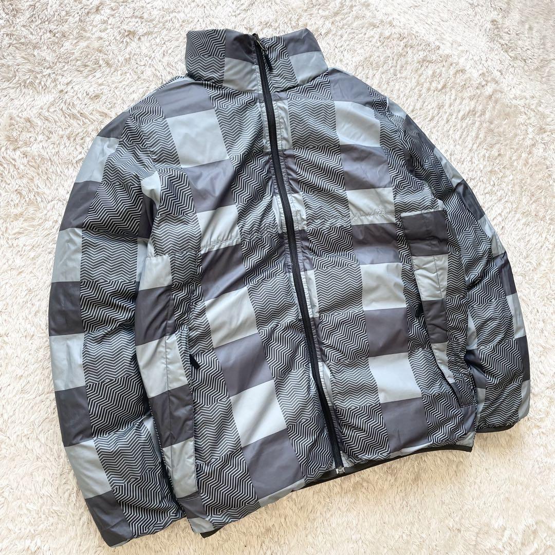 ナイキ 極美品 00s NIKE ダウンジャケット リバーシブル M 黒 y2k