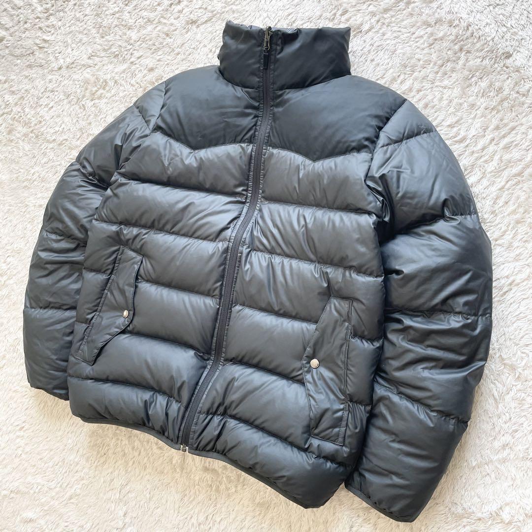 ナイキ 極美品 00s NIKE ダウンジャケット リバーシブル M 黒 y2k