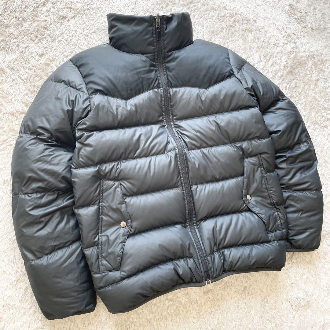 ナイキ 極美品 00s NIKE ダウンジャケット リバーシブル M 黒 y2k