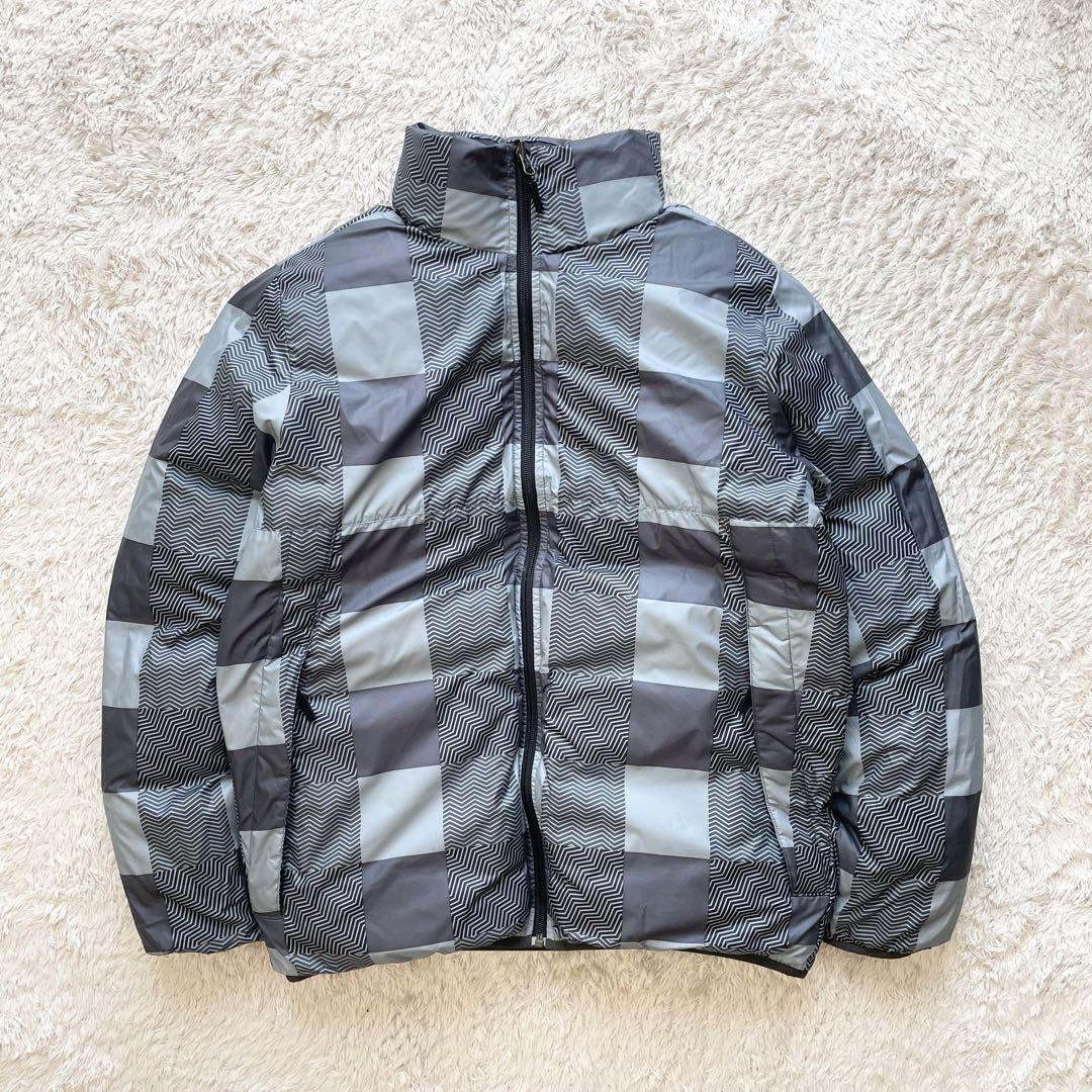 ナイキ 極美品 00s NIKE ダウンジャケット リバーシブル M 黒 y2k