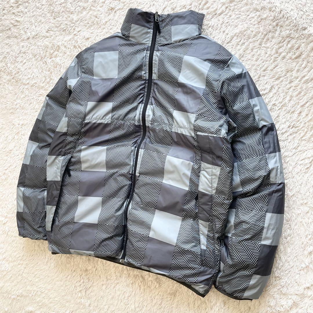 ナイキ 極美品 00s NIKE ダウンジャケット リバーシブル M 黒 y2k