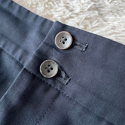 プラージュ 美品 PLAGE レーヨン ワイドパンツ 34 ネイビー