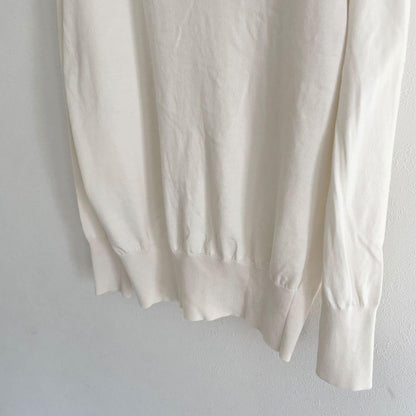 イエナ 美品 IENA コットンニットカーディガン F アイボリー 金ボタン