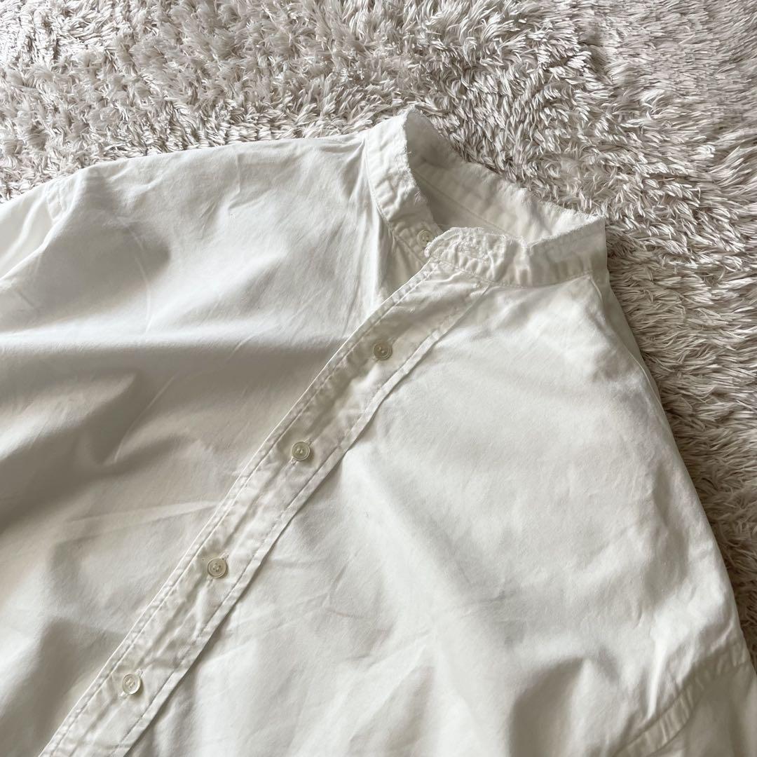 フレームワーク 美品 framework バンドカラーワイドシャツ F 白