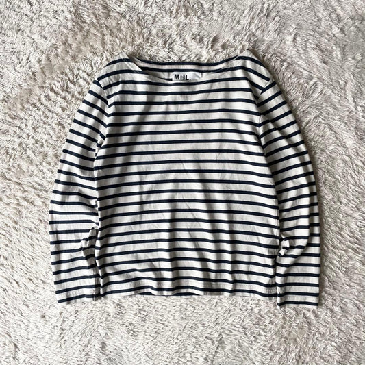 エムエイチエル 美品 MHL カットソー 2 ボーダー