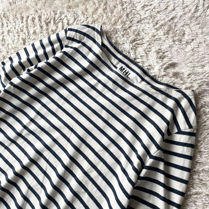 エムエイチエル 美品 MHL カットソー 2 ボーダー