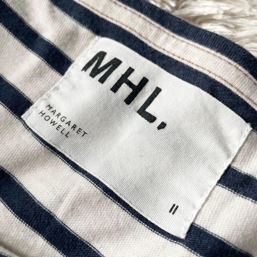エムエイチエル 美品 MHL カットソー 2 ボーダー