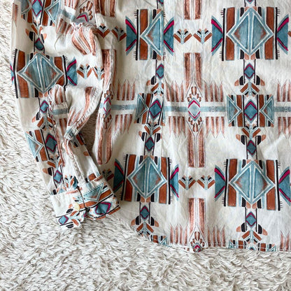 TINTORIA MATTEI 美品 ホリゾンタルカラーシャツ 38 総柄