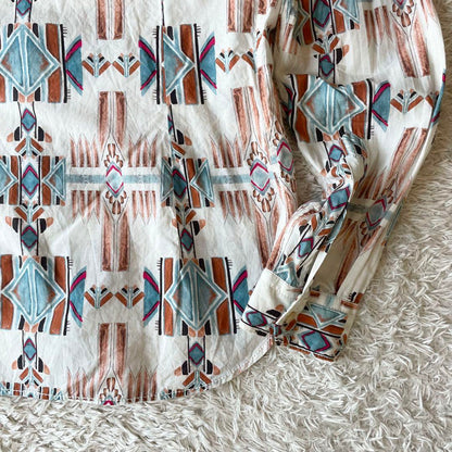 TINTORIA MATTEI 美品 ホリゾンタルカラーシャツ 38 総柄