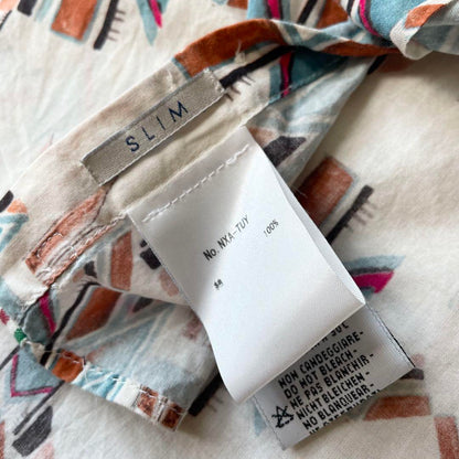 TINTORIA MATTEI 美品 ホリゾンタルカラーシャツ 38 総柄