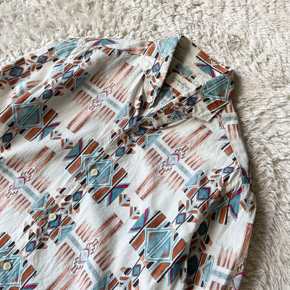 TINTORIA MATTEI 美品 ホリゾンタルカラーシャツ 38 総柄