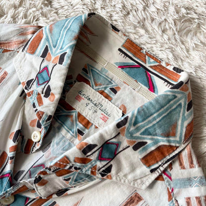 TINTORIA MATTEI 美品 ホリゾンタルカラーシャツ 38 総柄