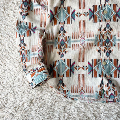 TINTORIA MATTEI 美品 ホリゾンタルカラーシャツ 38 総柄