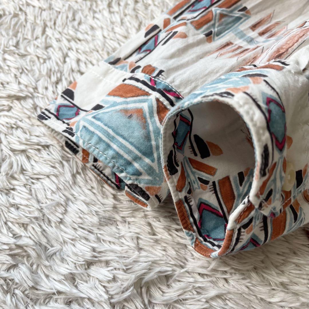 TINTORIA MATTEI 美品 ホリゾンタルカラーシャツ 38 総柄