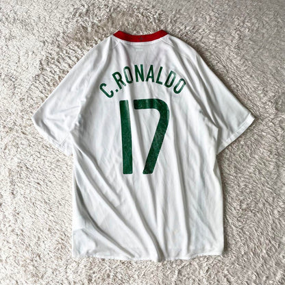 NIKE ポルトガル代表 C.RONALDO #17 2008 AWAY L 白