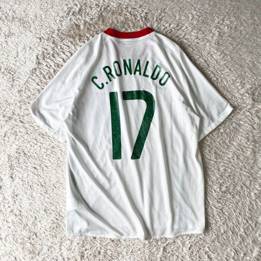 NIKE ポルトガル代表 C.RONALDO #17 2008 AWAY L 白