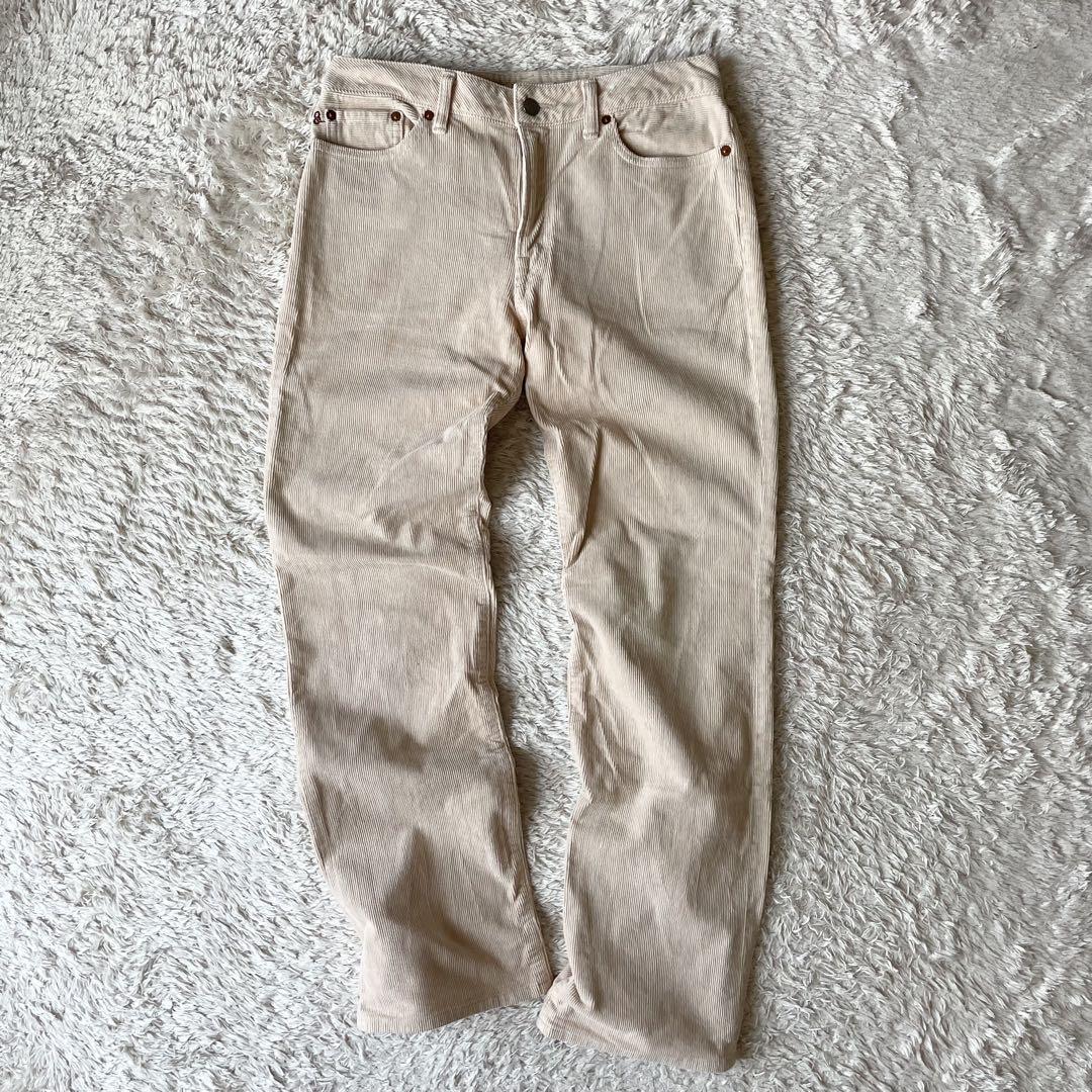 45rpm 美品 コーデュロイの5ポケットパンツ 30 サーモンピンク