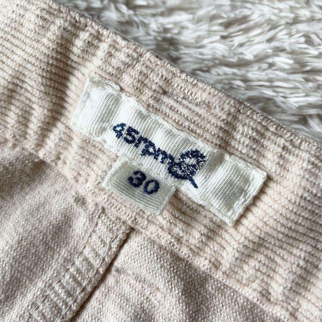 45rpm 美品 コーデュロイの5ポケットパンツ 30 サーモンピンク