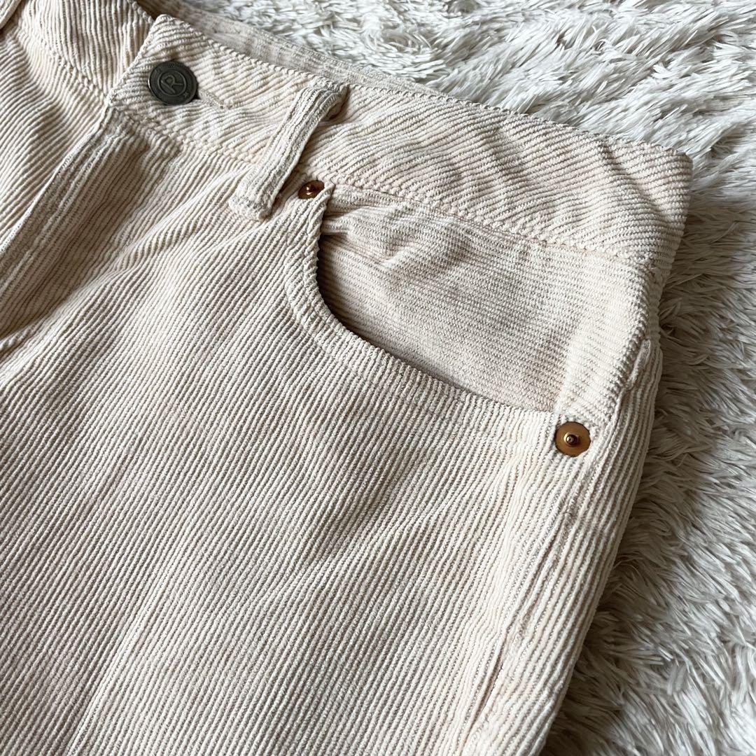 45rpm 美品 コーデュロイの5ポケットパンツ 30 サーモンピンク