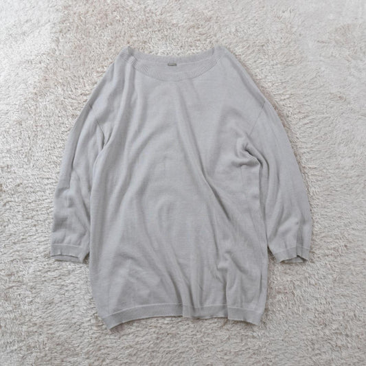 マーガレットハウエル 美品 ハイゲージコットンニットプルオーバー