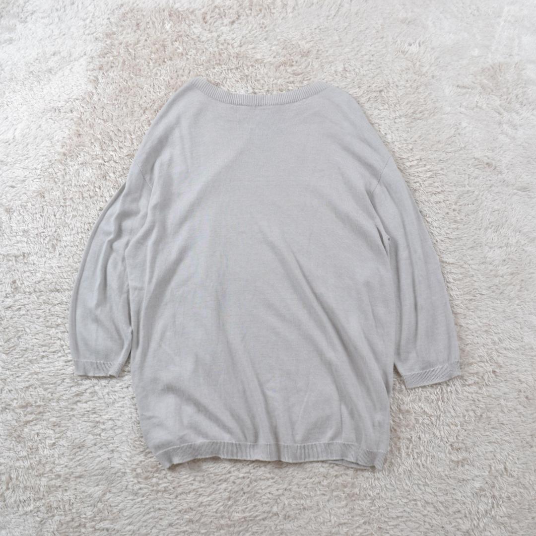 マーガレットハウエル 美品 ハイゲージコットンニットプルオーバー