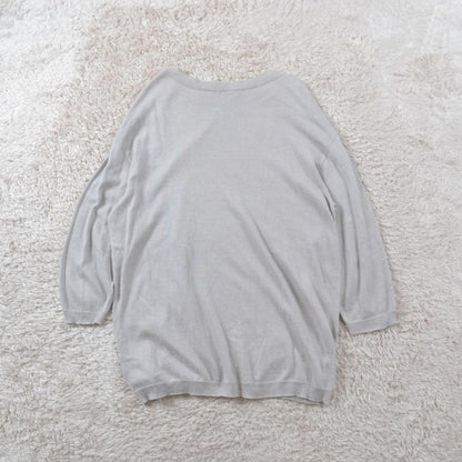 マーガレットハウエル 美品 ハイゲージコットンニットプルオーバー