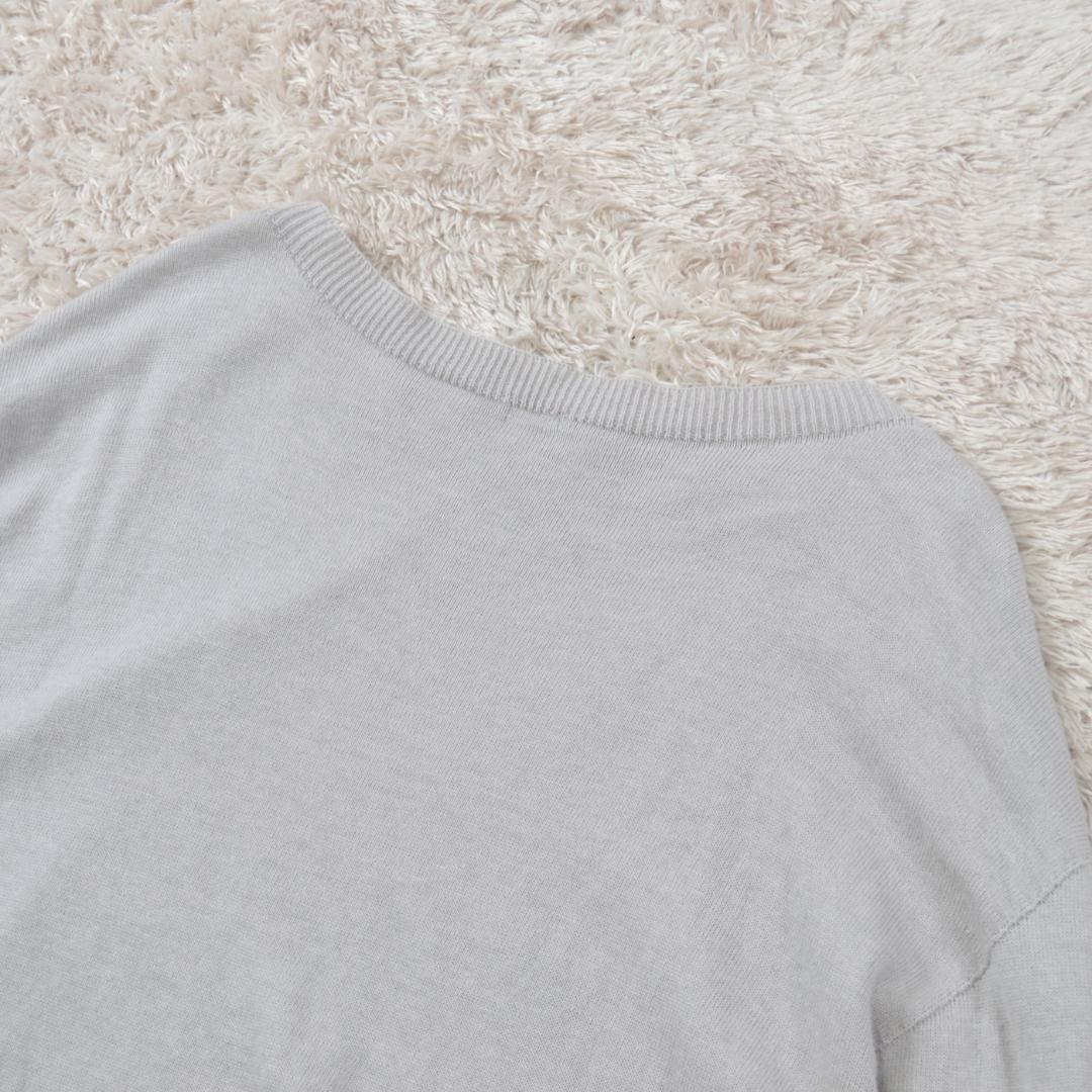 マーガレットハウエル 美品 ハイゲージコットンニットプルオーバー