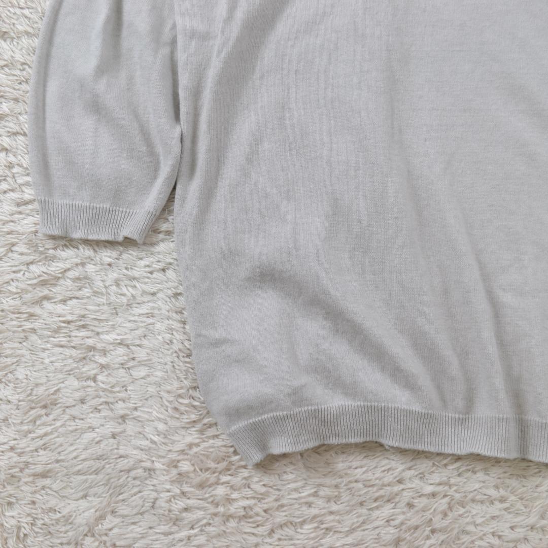 マーガレットハウエル 美品 ハイゲージコットンニットプルオーバー