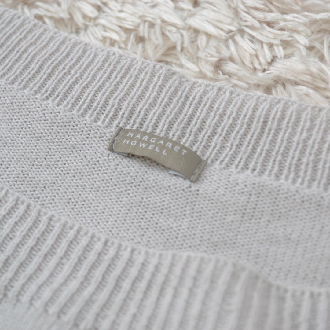 マーガレットハウエル 美品 ハイゲージコットンニットプルオーバー