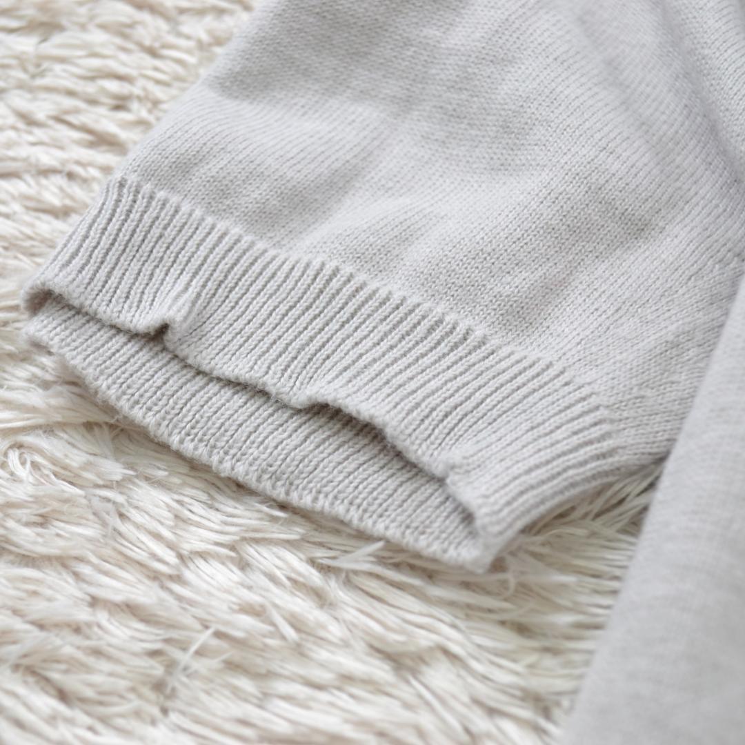 マーガレットハウエル 美品 ハイゲージコットンニットプルオーバー