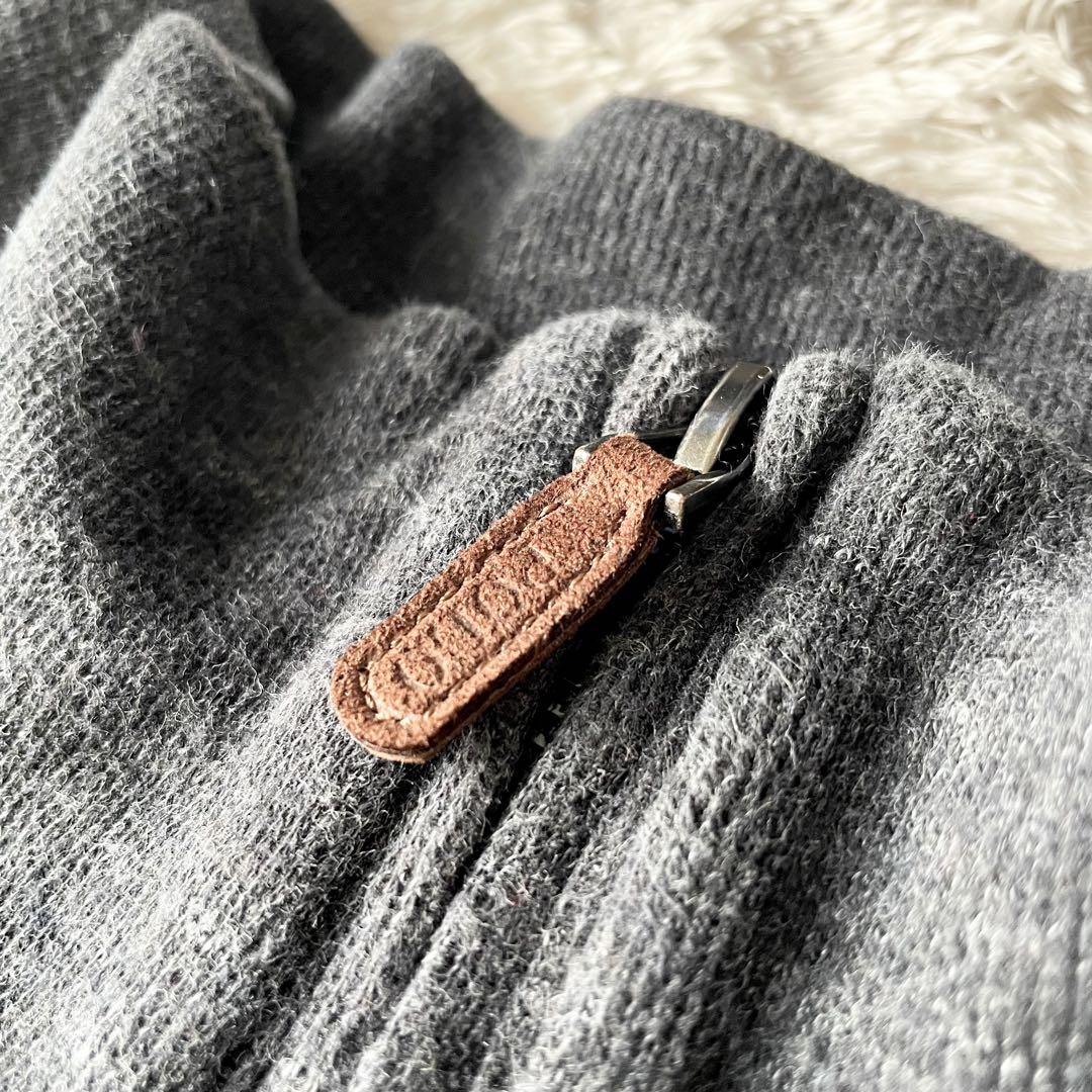 ラルフローレン 美品 estate rib ハーフジップ ストレッチニット