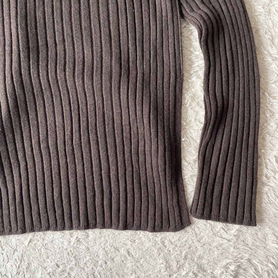 ミズイロインド 美品 mizuiro ind ハイネックウールニット F