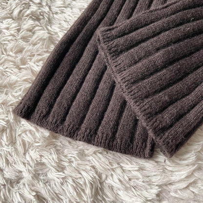 ミズイロインド 美品 mizuiro ind ハイネックウールニット F