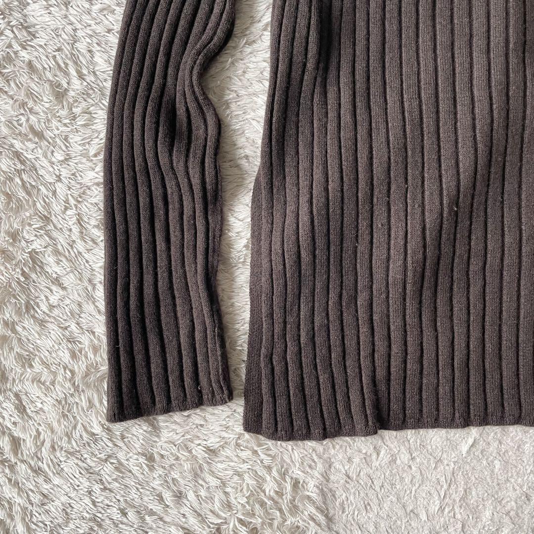 ミズイロインド 美品 mizuiro ind ハイネックウールニット F