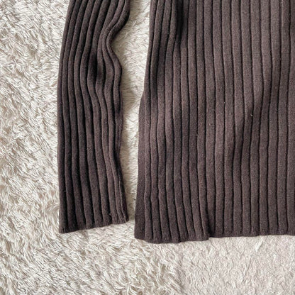 ミズイロインド 美品 mizuiro ind ハイネックウールニット F